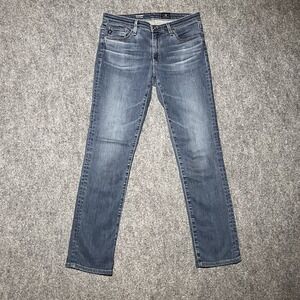 AG Adriano Goldschmied Jeans Womens 27 R Blue Harper Essential‎ Straight (30x29)